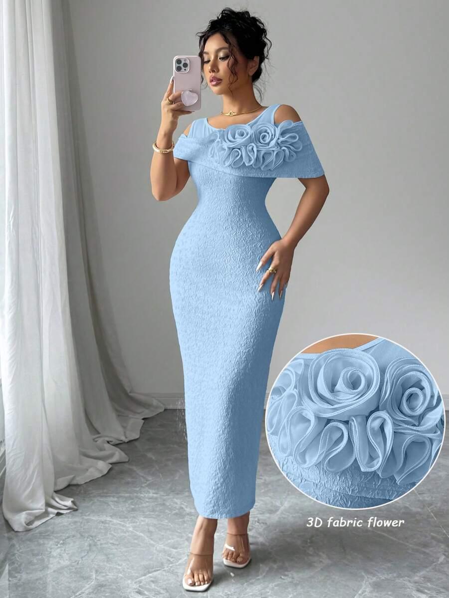 MODELYN NIEBIESKA MAXI SUKIENKA S06__M