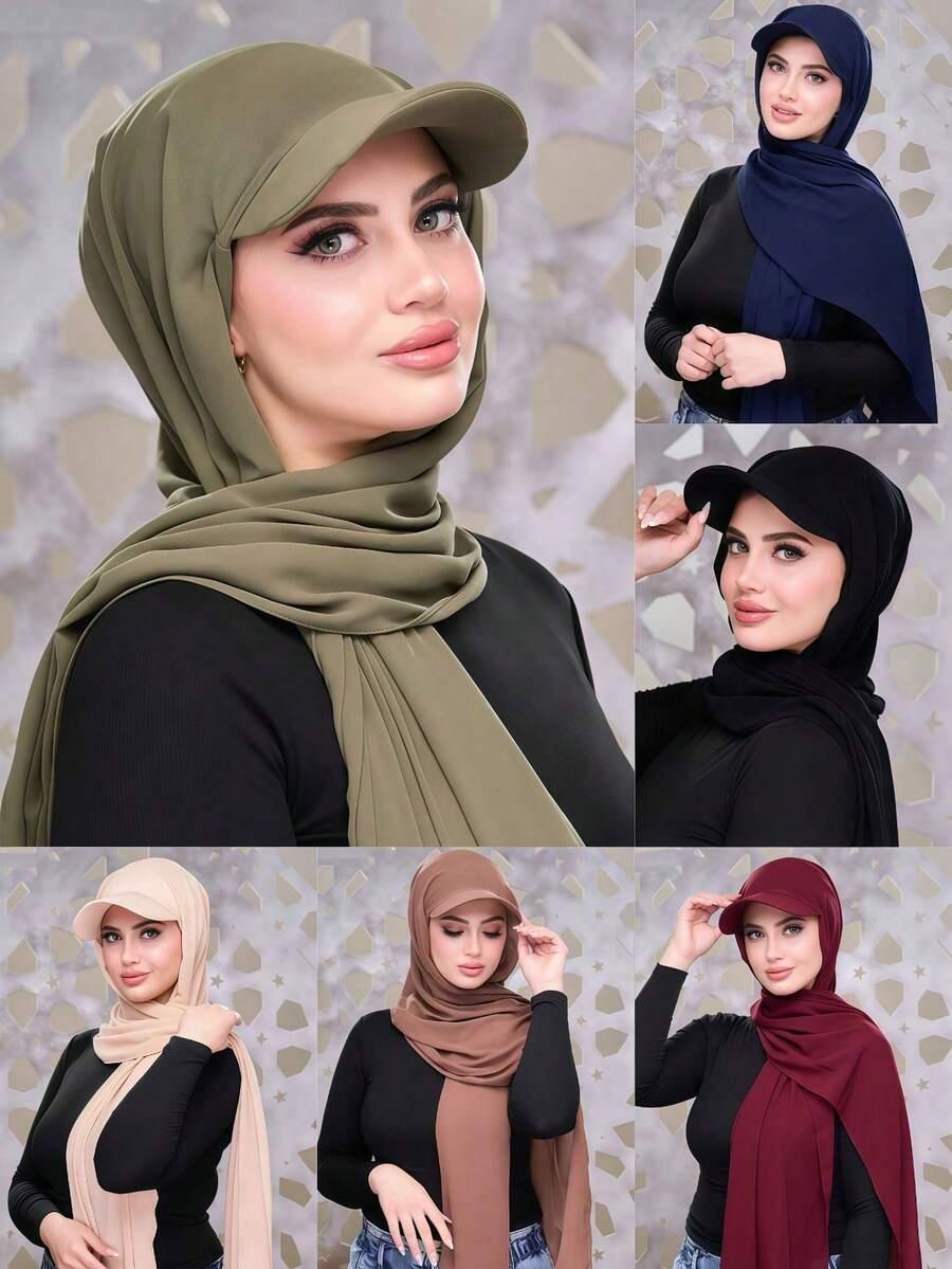 SHEIN GRANATOWA CZAPKA Z DASZKIEM CHUSTA S07__OS