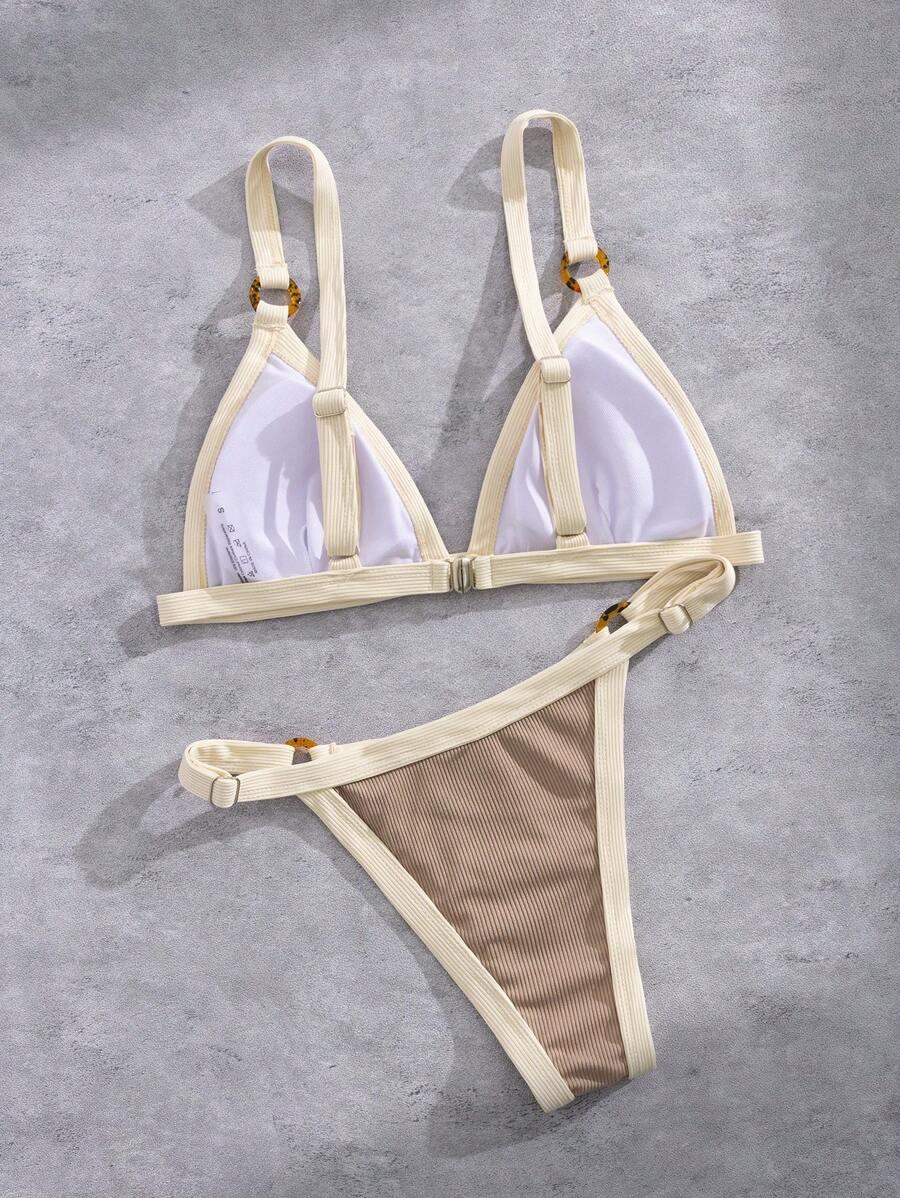 SHEIN DWUCZĘŚCIOWY STRÓJ KĄPIELOWY S09__L