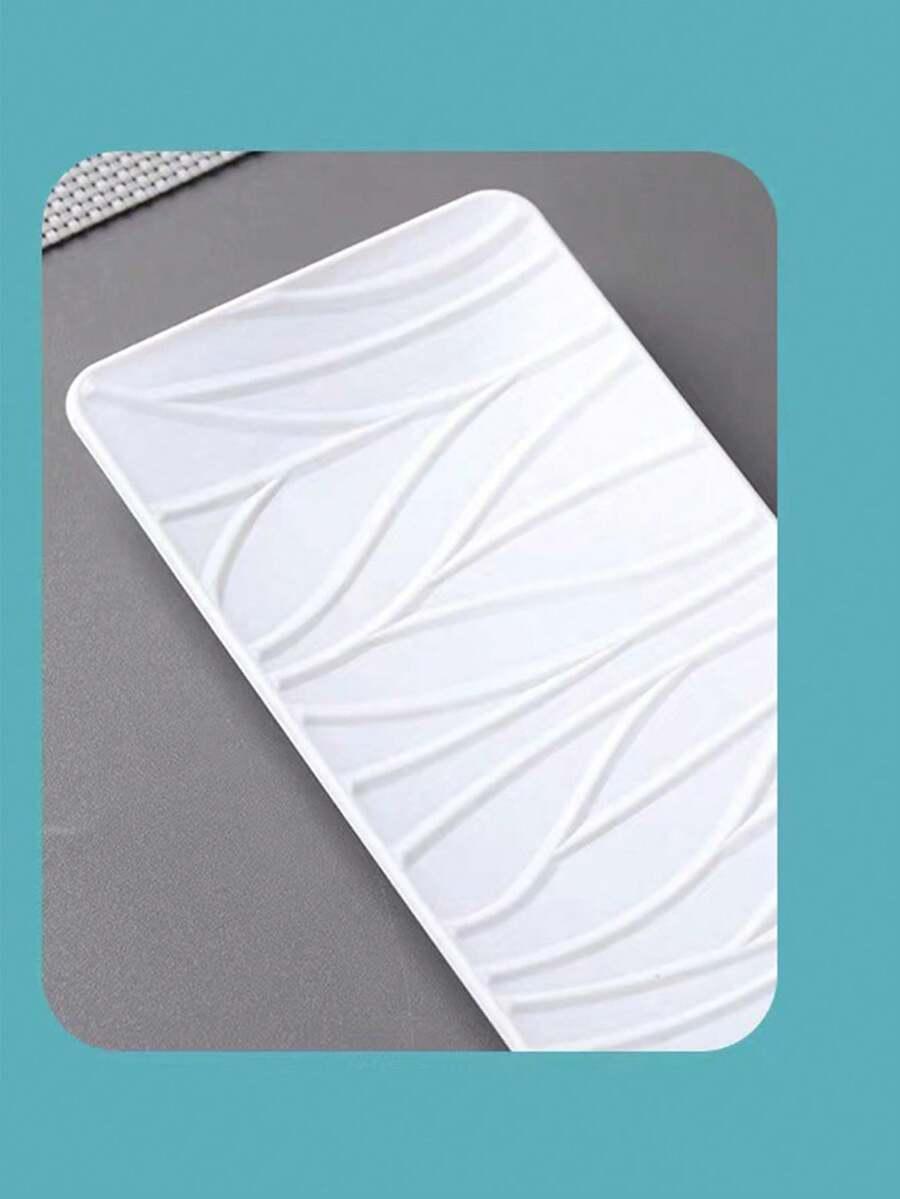 SHEIN BIAŁA PROSTOKĄTNA TACA 29.5X10.5CM