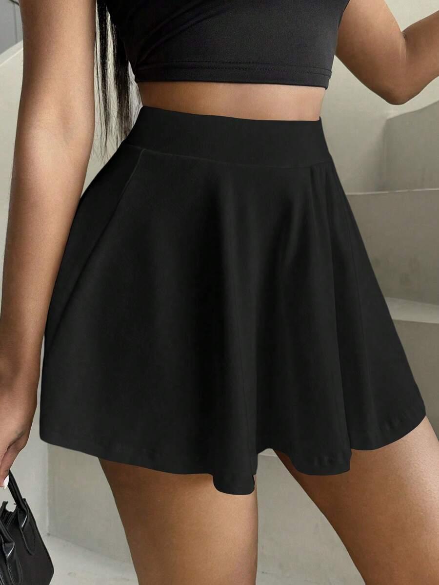 SHEIN CZARNA MINI SPÓDNICA S06__M