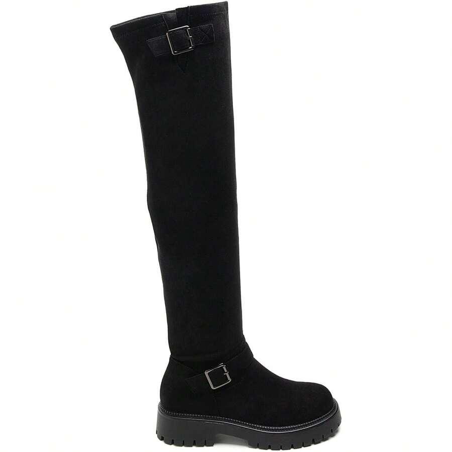 SHEIN CZARNE KOZAKI KLAMRY W01__41