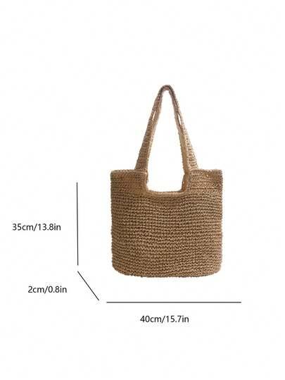 SHEIN BRĄZOWA TOREBKA NA RAMIĘ S07__35X2X40
