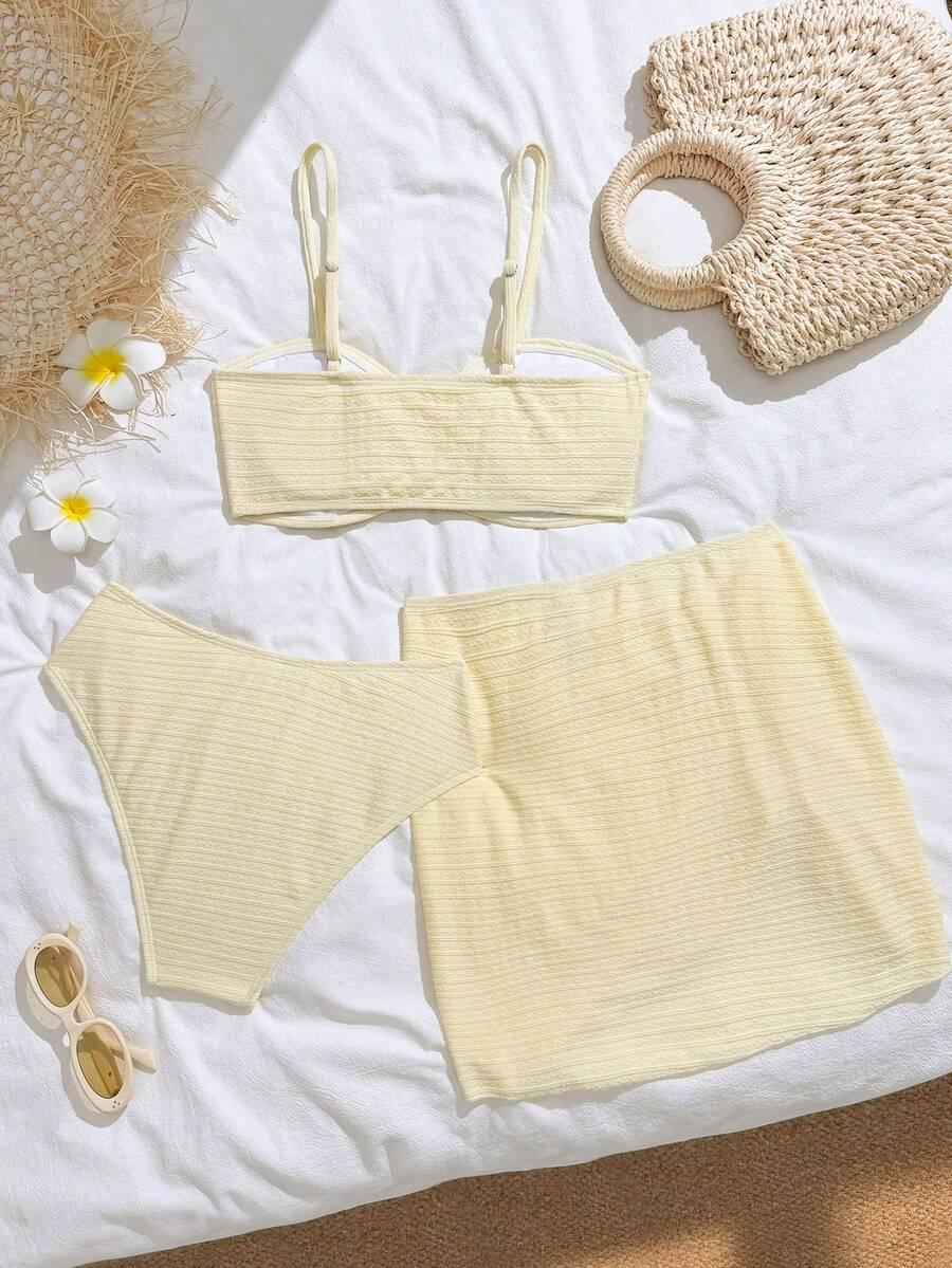 SHEIN ŻÓŁTA MINI SPÓDNICA S06__152-158
