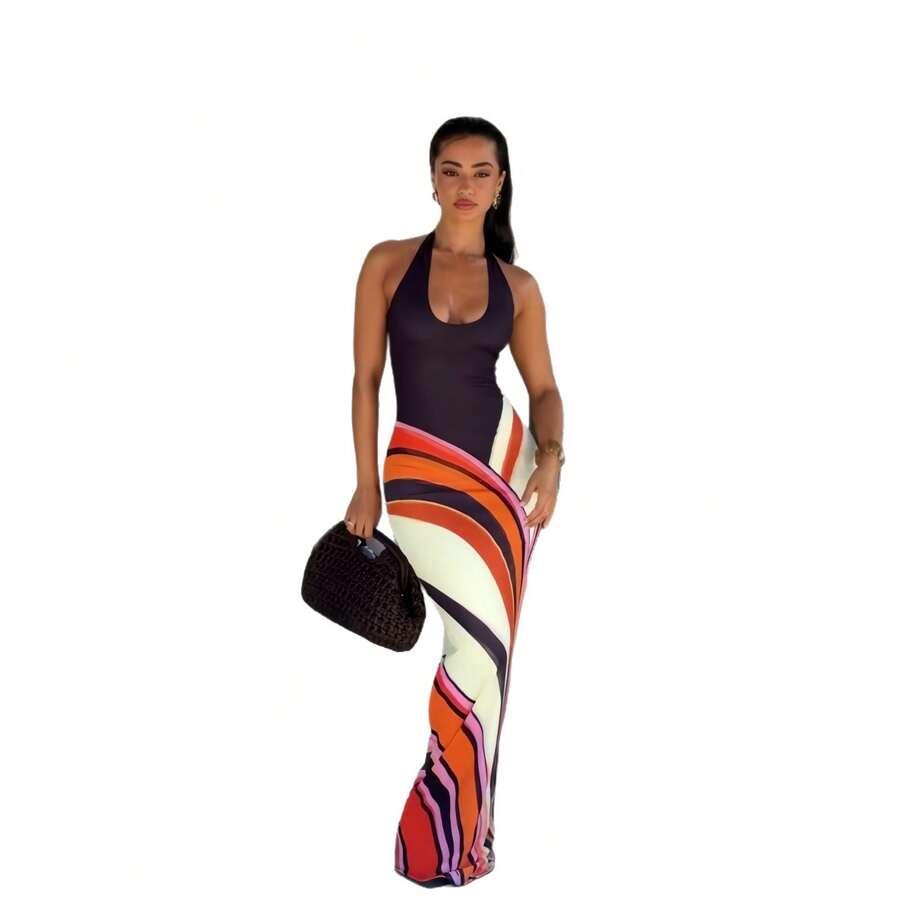 SHEIN MAXI SUKIENKA PRINT S06__S