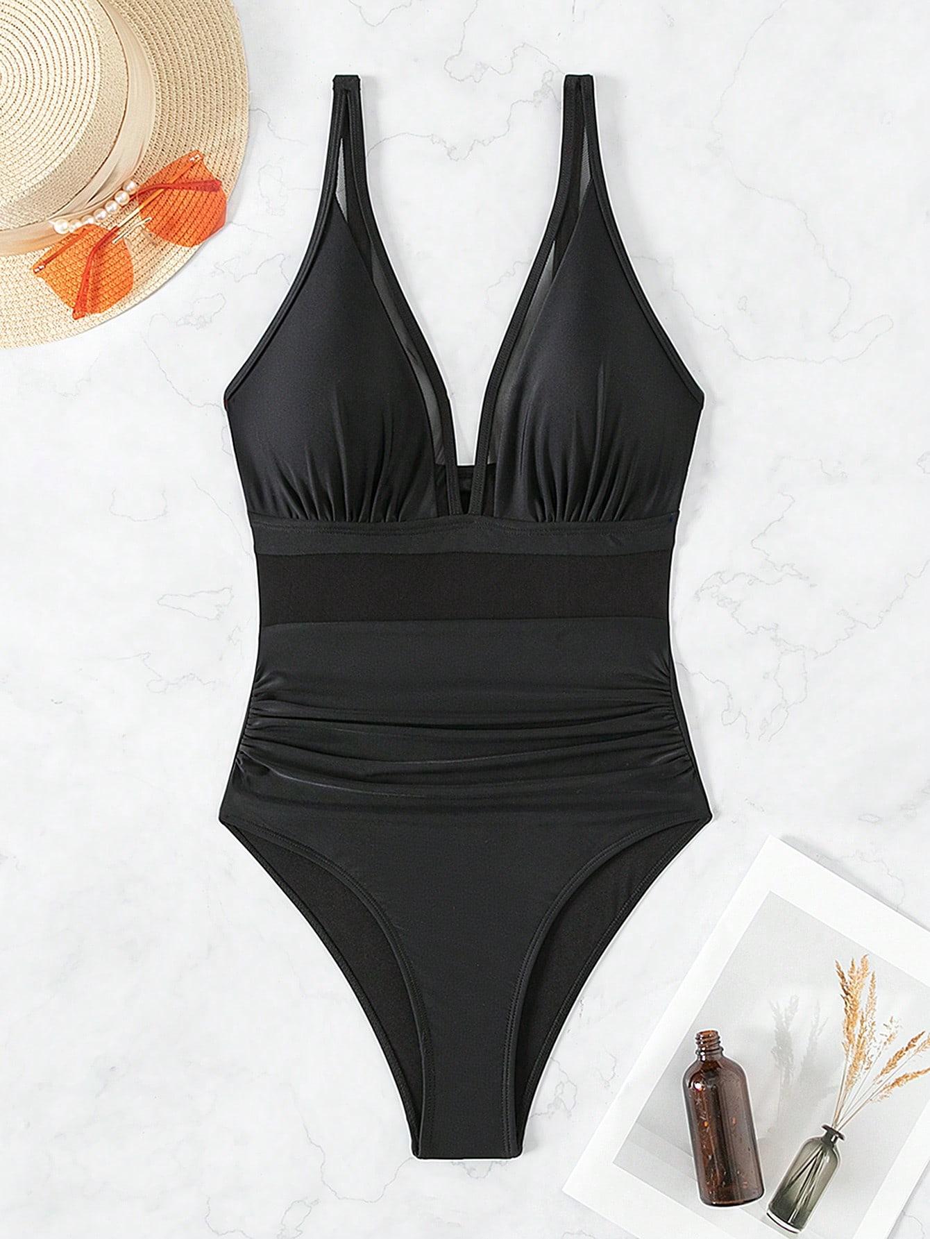 SHEIN JEDNOCZĘŚCIOWY STRÓJ KĄPIELOWY S09__S