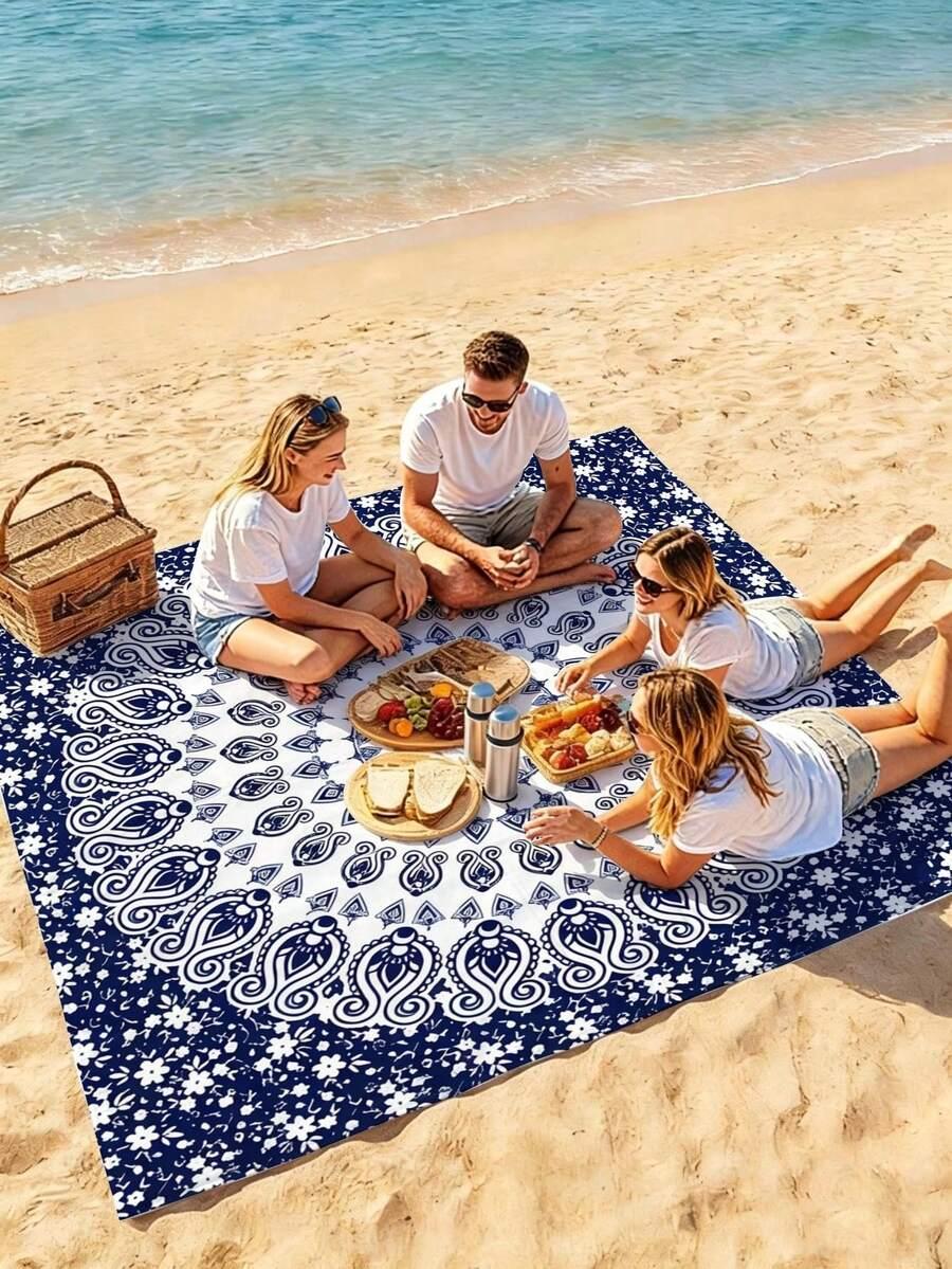 SHEIN KOC PLAŻOWY WZÓR S07__185X185CM