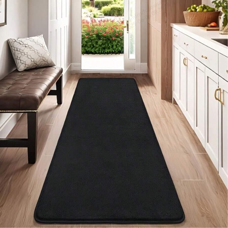 SHEIN PROSTOKĄTNY CZARNY DYWAN S07__80X160