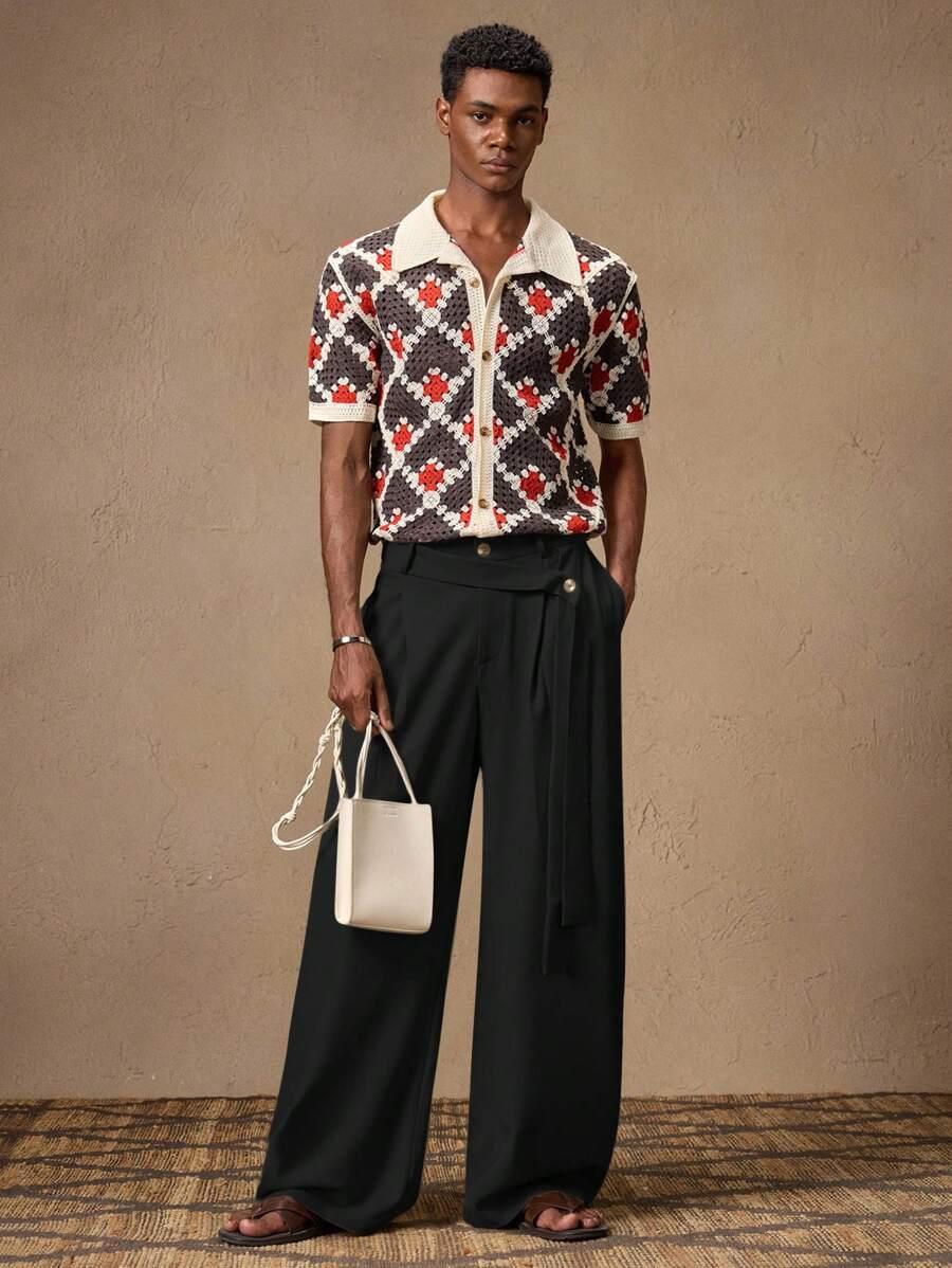 SHEIN CZARNE SPODNIE PROSTA NOGAWKA S06__M