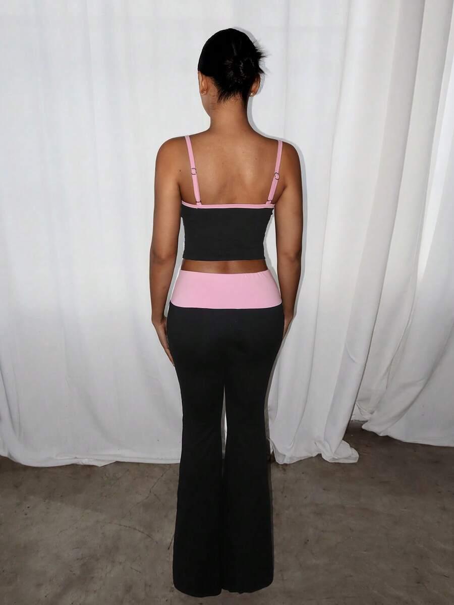 SHEIN SPODNIE TOP KOMPLET S06__XS