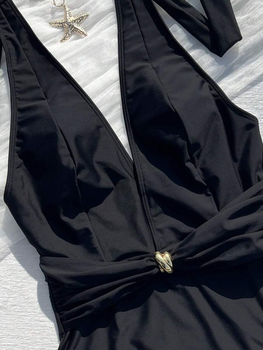 SHEIN JEDNOCZĘŚCIOWY STRÓJ KĄPIELOWY S09__L