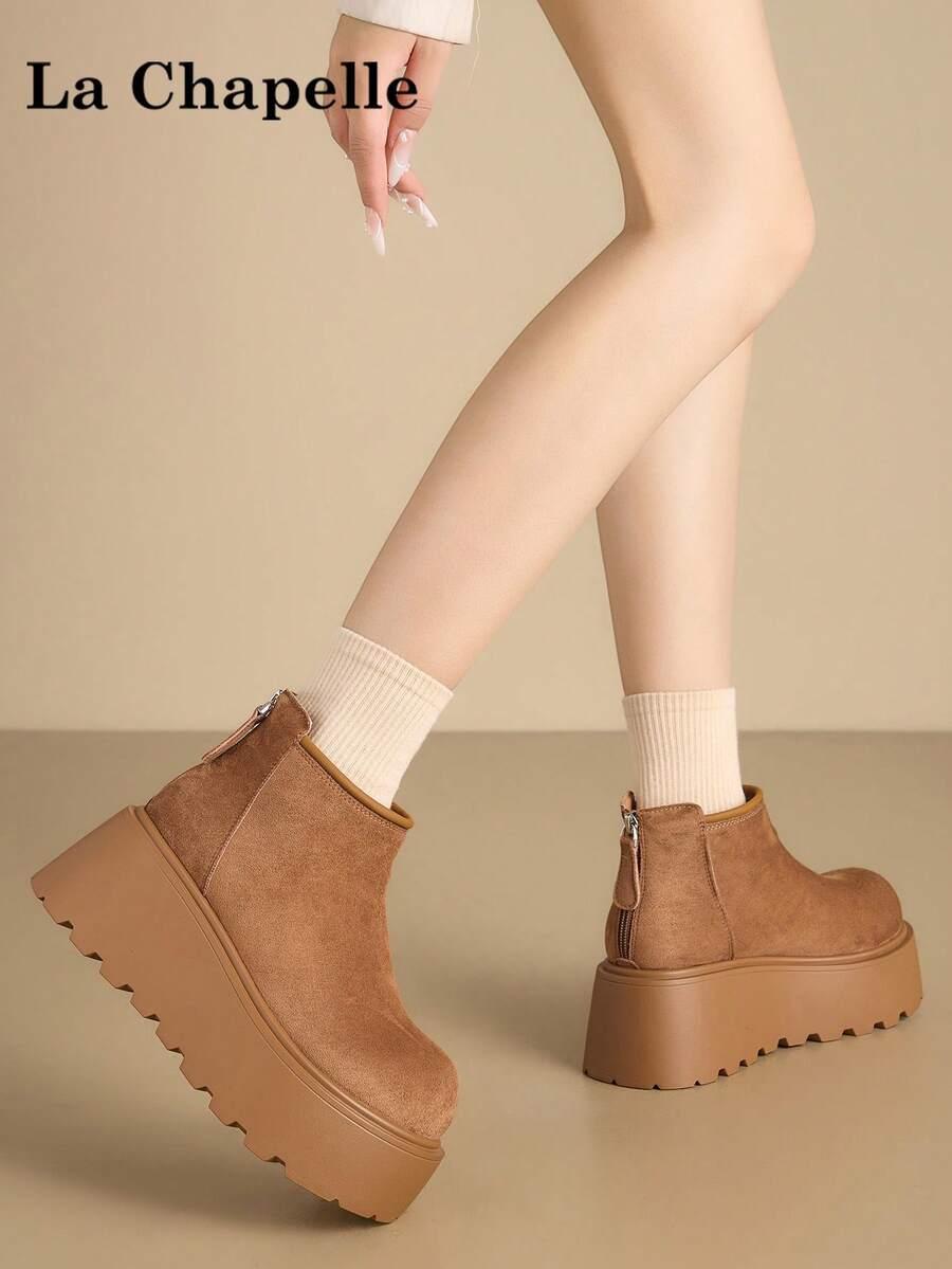 SHEIN BRĄZOWE BOTKI ZAMEK W01__37,5