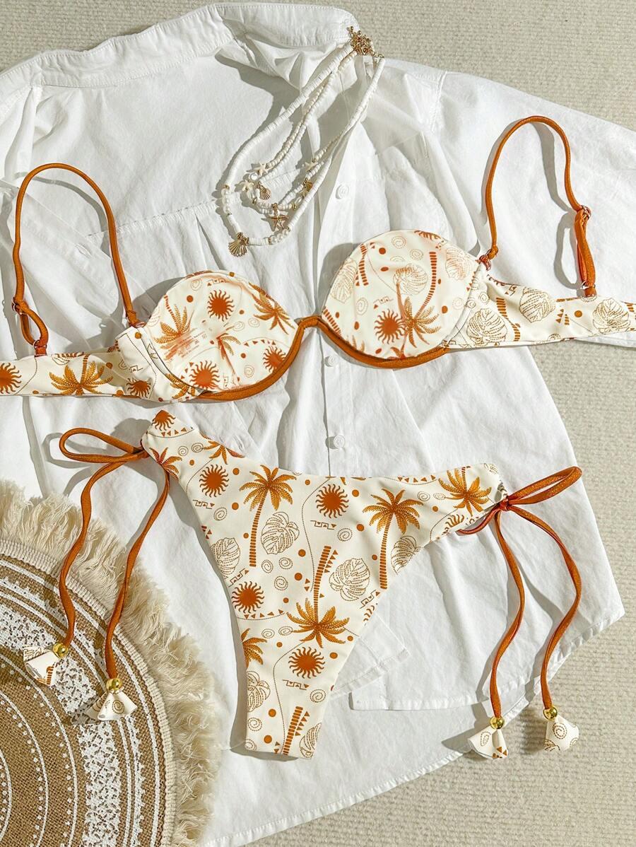 SHEIN DWUCZĘŚCIOWY STRÓJ KĄPIELOWY WZÓR S09__S