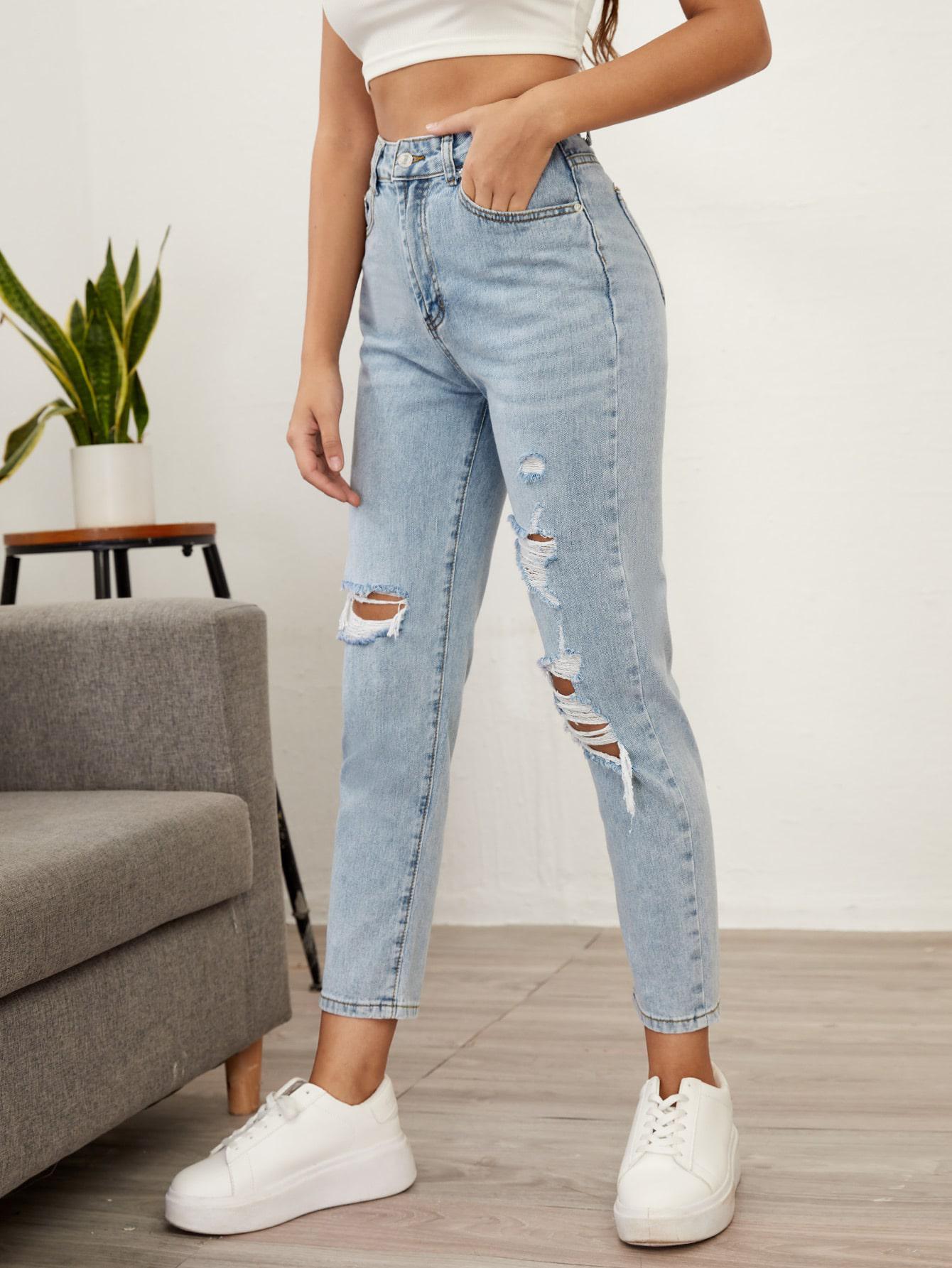 SHEIN NIEBIESKIE SPODNIE JEANS S06__M