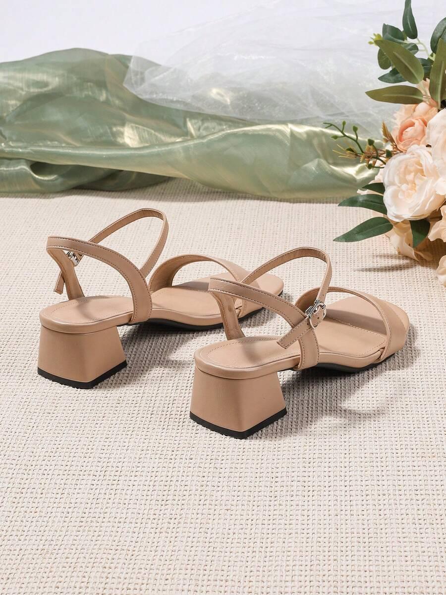 SHEIN BEŻOWE SANDAŁY OBCAS S06__36,5