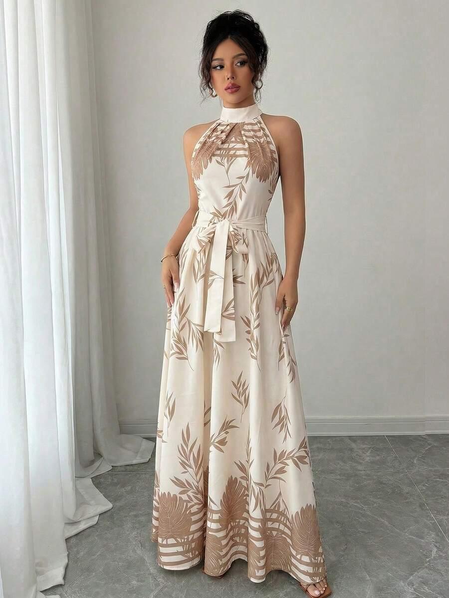 RAFFERIZA MAXI SUKIENKA WIĄZANIE WZÓR S06__L