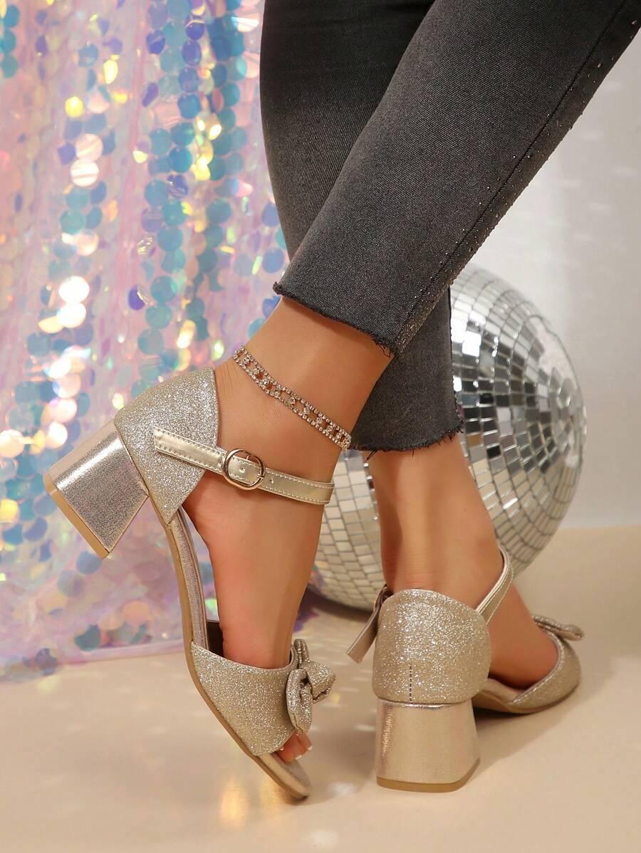 SHEIN ZŁOTE SANDAŁY OBCAS S06__41