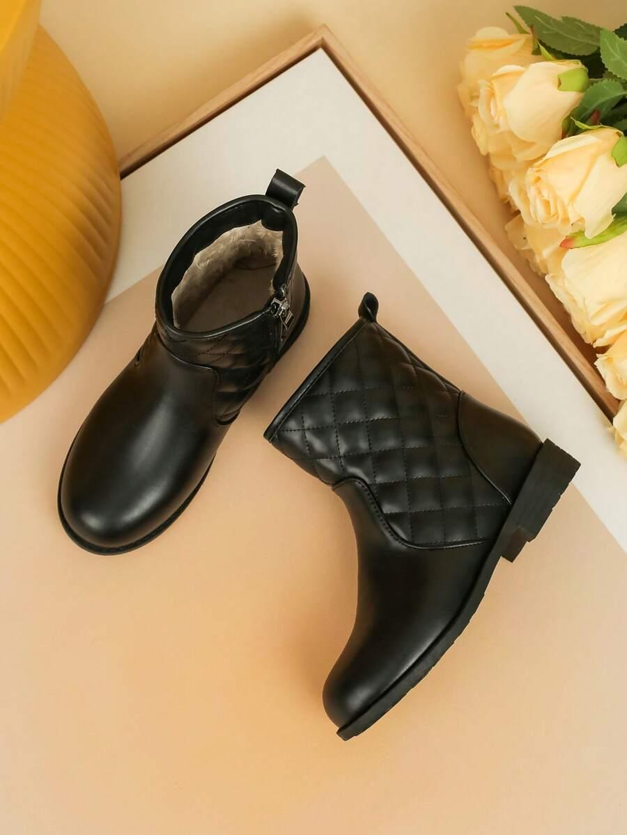 SHEIN CZARNE BOTKI ZAMEK W01__36