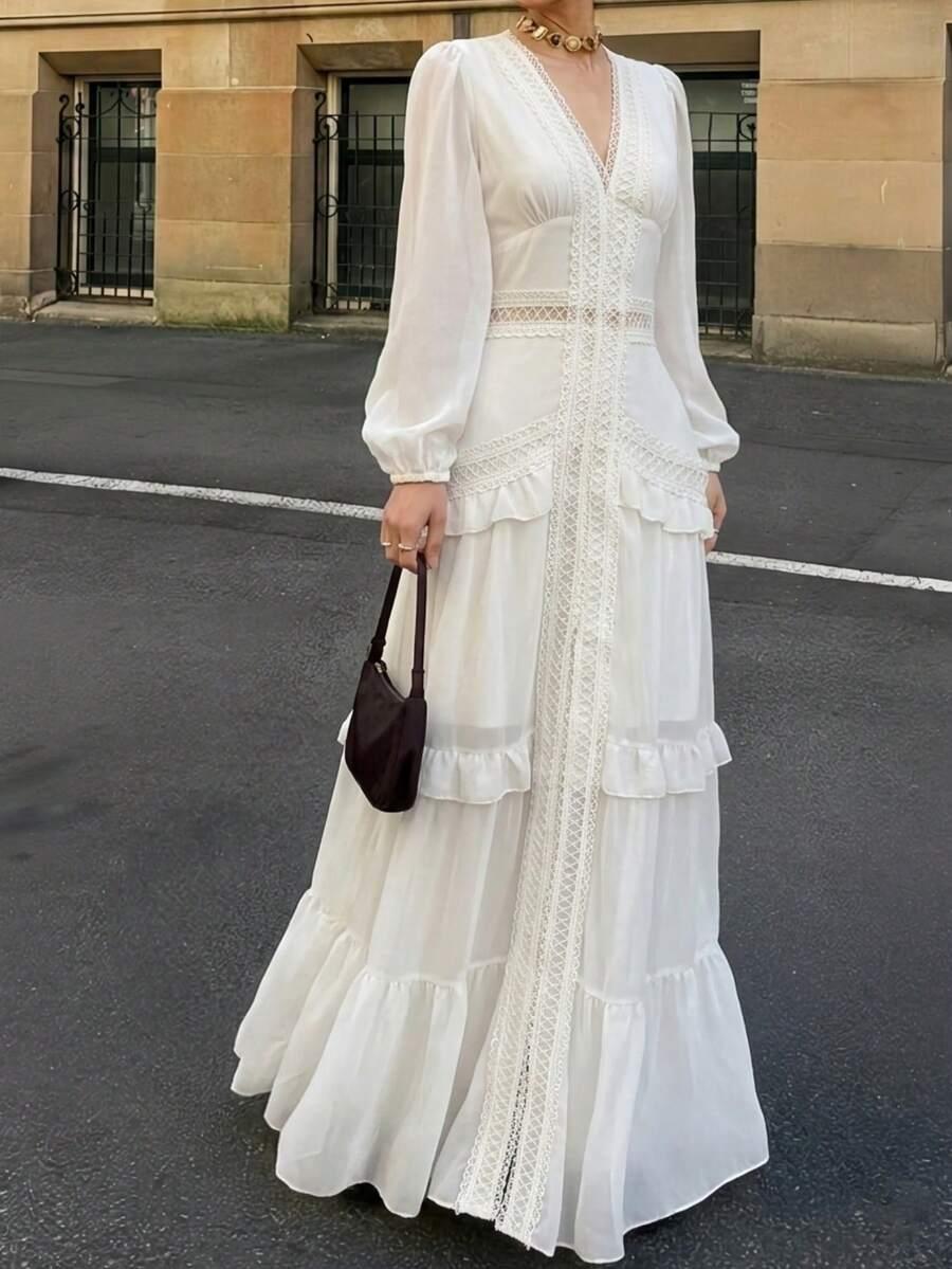 SHEIN BIAŁA SUKIENKA MAXI S06__S