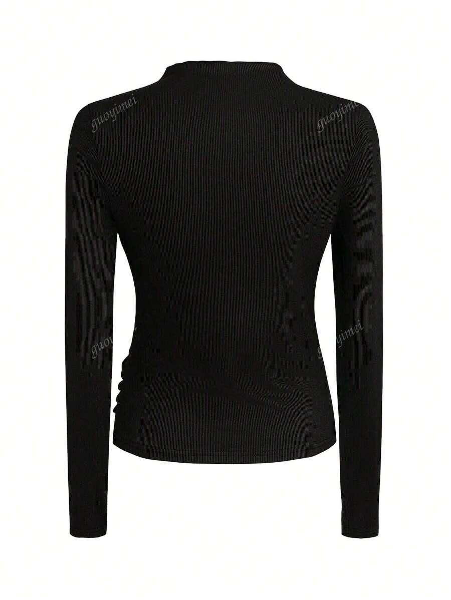 SHEIN CZARNA BLUZKA PRĄŻKI PK01__L