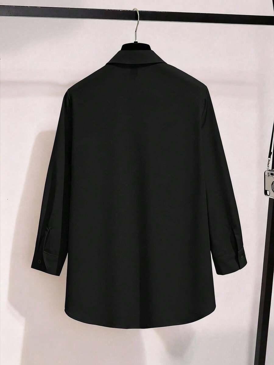 SHEIN ASYMETRYCZNA BLUZKA RĘKAW 3/4 PK01__M