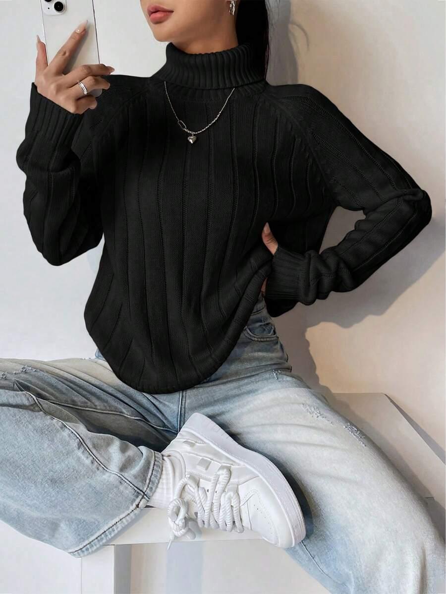 SHEIN CZARNY SWETER GOLF