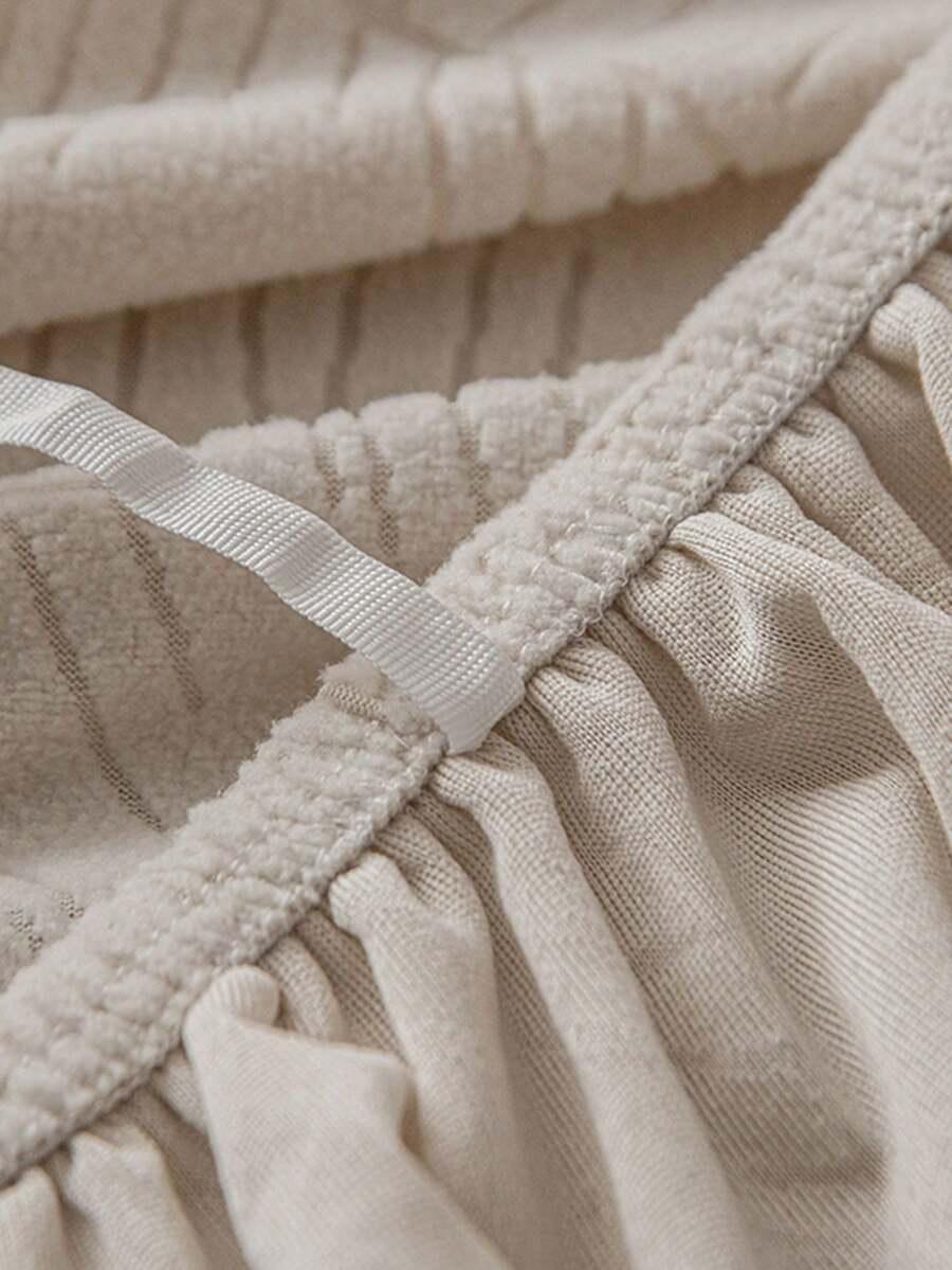 SHEIN KREMOWY POKROWIEC NA KANAPĘ S07__185-225CM