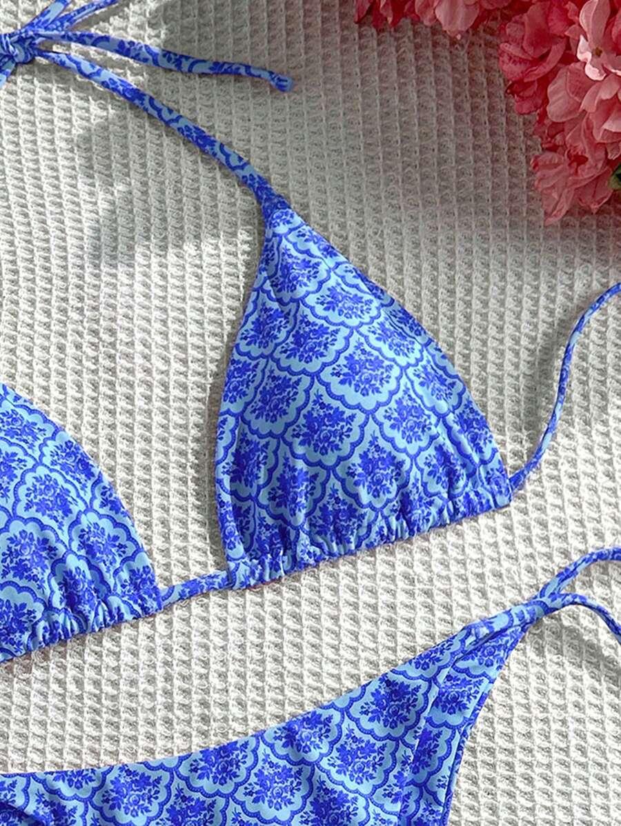 SHEIN DWUCZĘŚCIOWY STRÓJ KĄPIELOWY S09__L