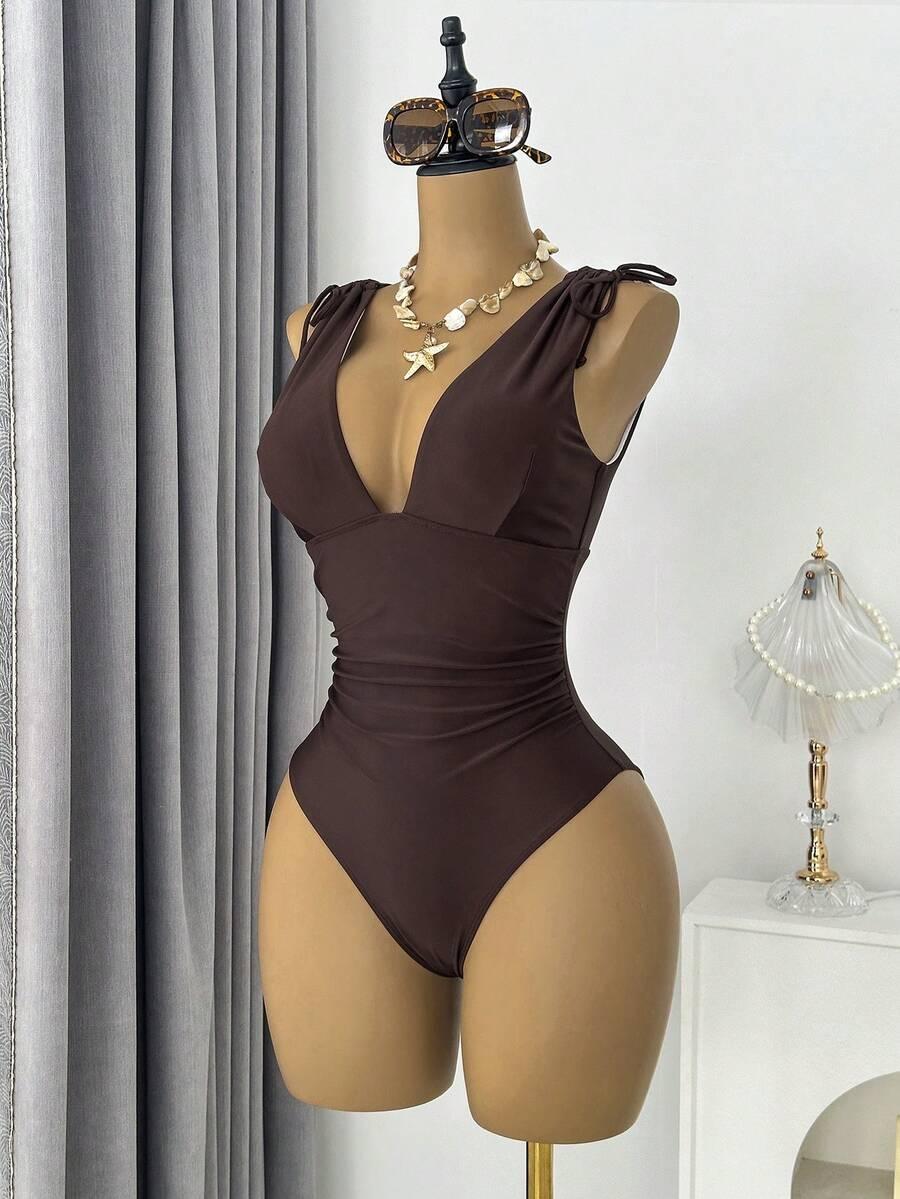 SHEIN JEDNOCZĘŚCIOWY STRÓJ KĄPIELOWY S09__L