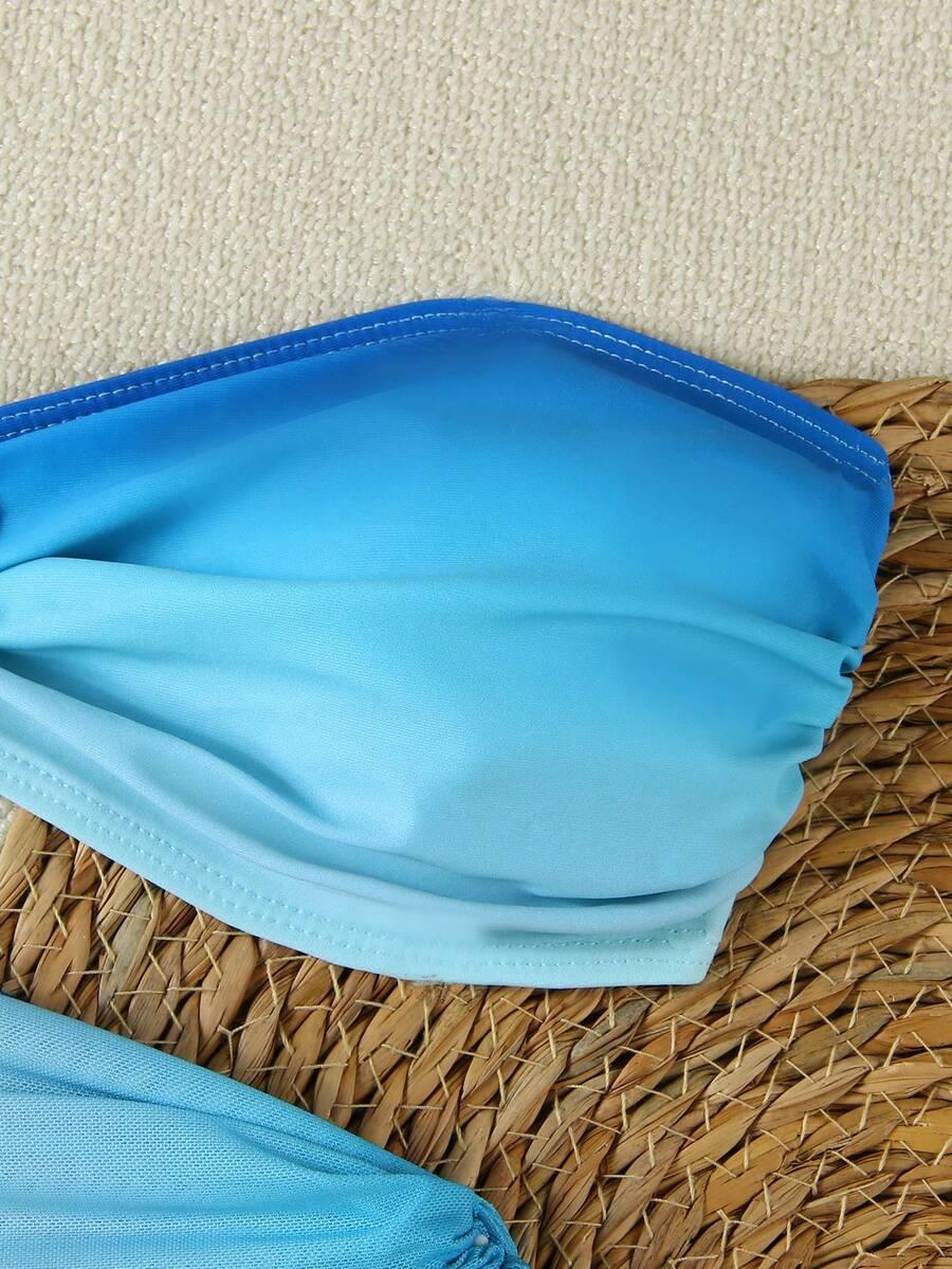SHEIN JEDNOCZĘŚCIOWY STRÓJ KĄPIELOWY SPÓDNICA KOMPLET S09__S