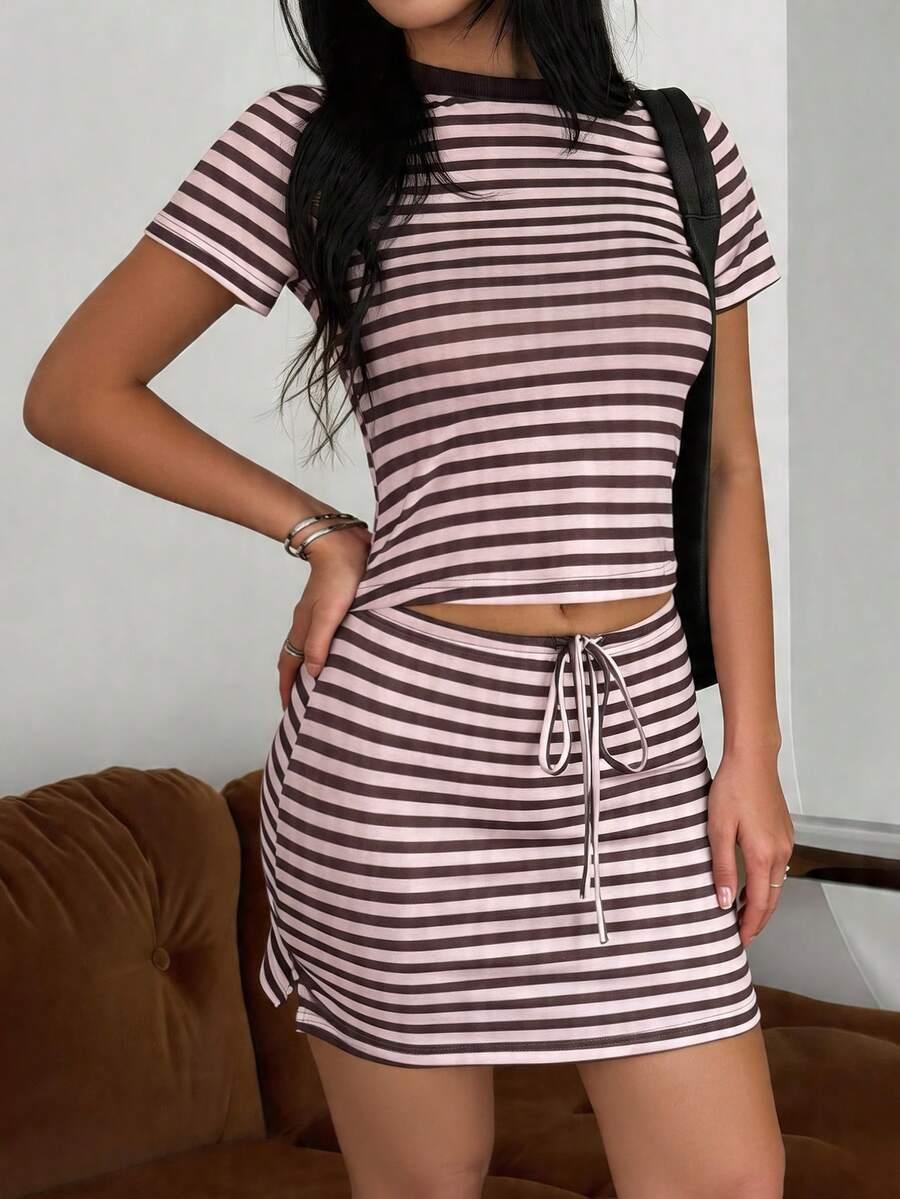 SHEIN KOMPLET BLUZKA SPÓDNICA S09__XL
