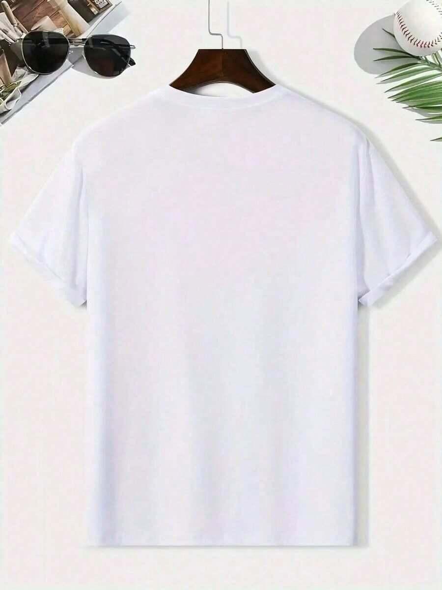 SHEIN BIAŁY T-SHIRT NADRUK PK01__S