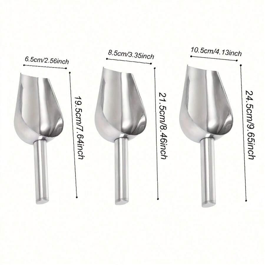 SHEIN SREBRNA ŁOPATKA DO LODU 3-PACK S07