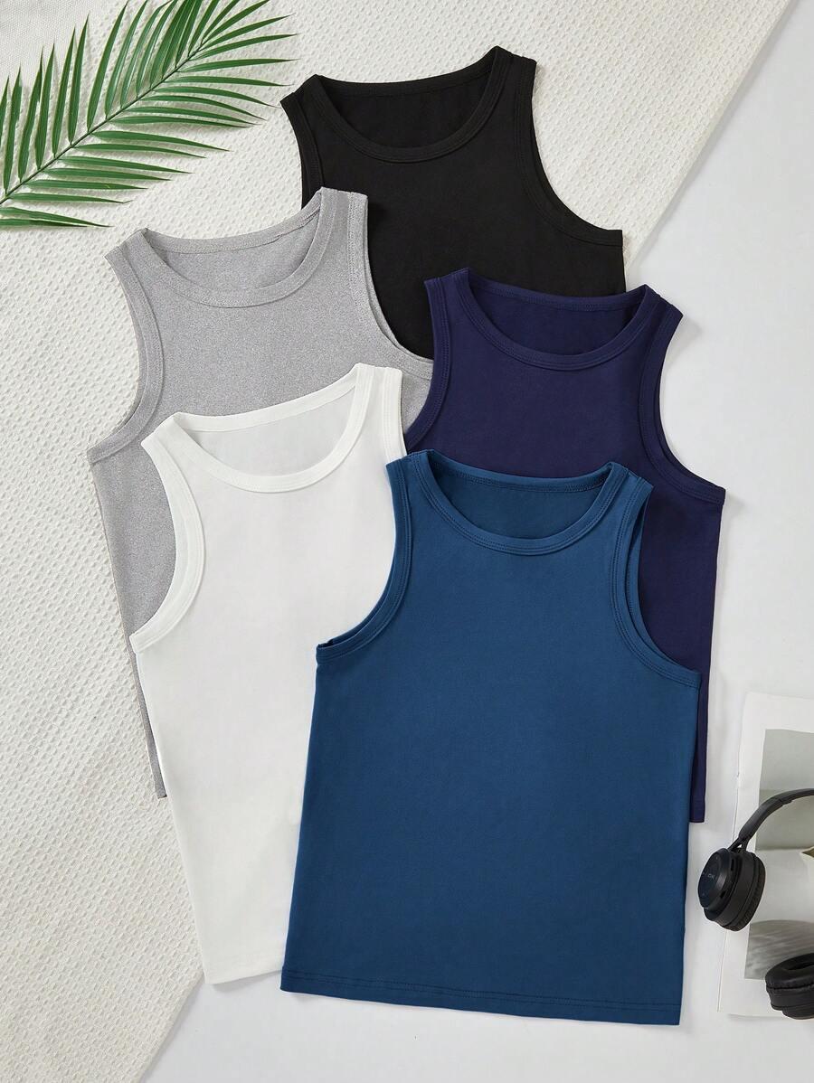 SHEIN PODKOSZULKI BASIC 5-PACK S06__110/116