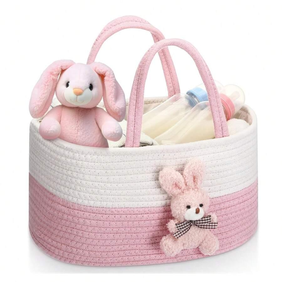 SHEIN PLECIONY KOSZ NA ZABAWKI S07__38X23X18CM