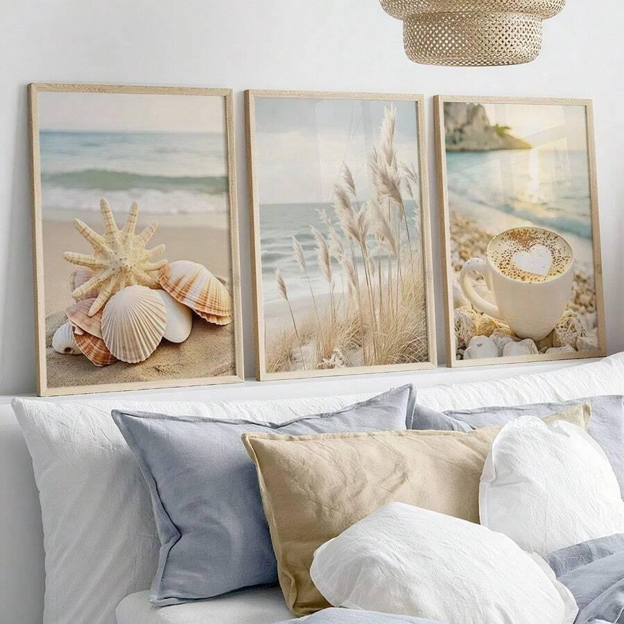 SHEIN OBRAZ PLAKAT NA ŚCIANĘ 3-PACK S07__50X70