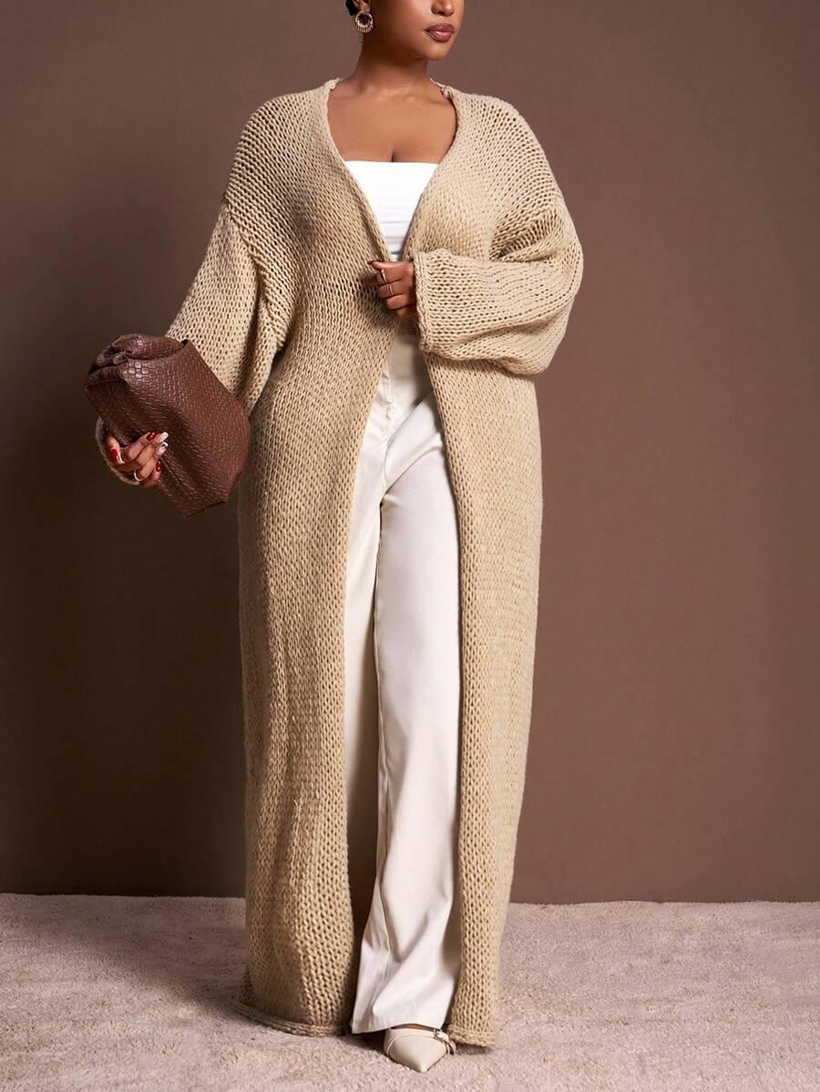 SHEIN BEŻOWY SWETER DO KOSTEK S06__XXL