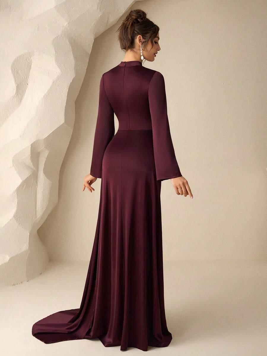 COUTIVA SATYNOWA MAXI SUKIENKA S06__M