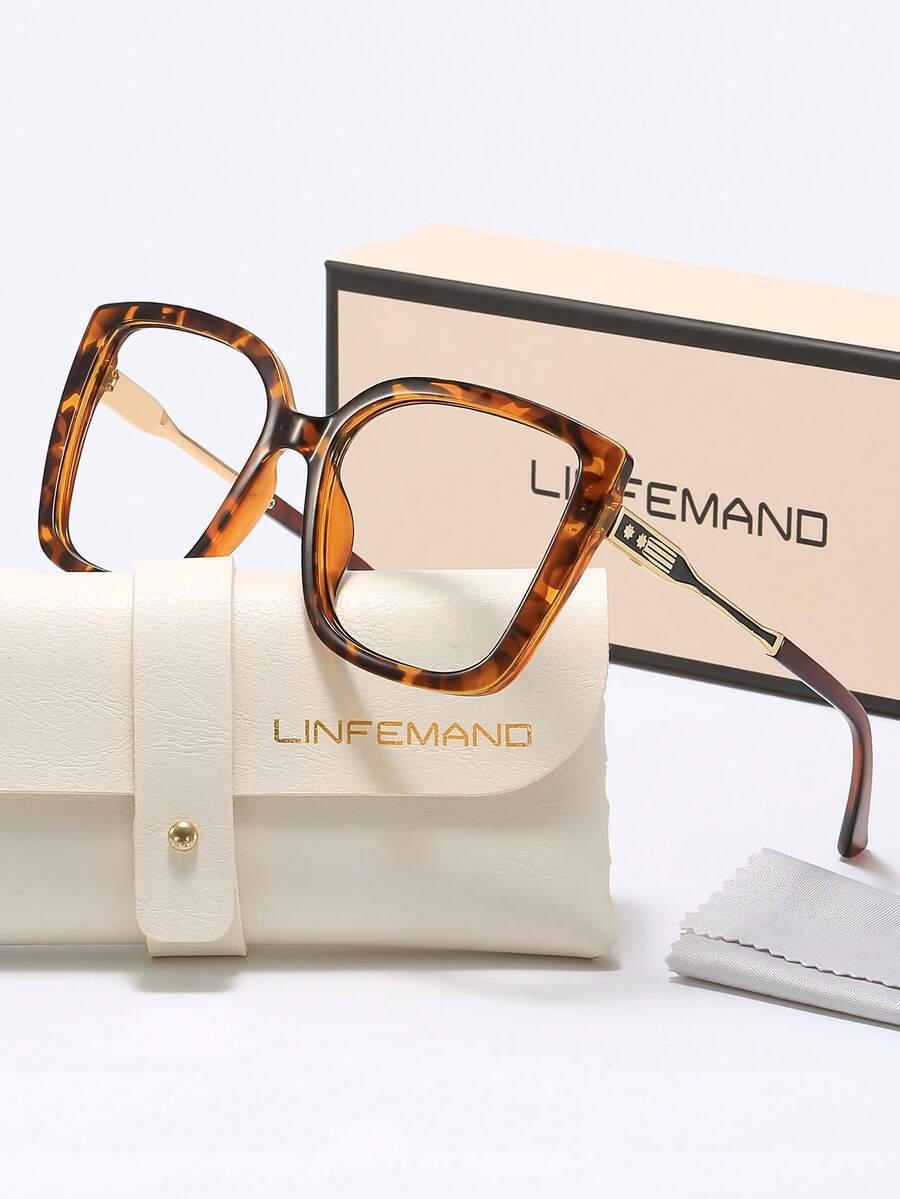 LINFEMAND OKULARY ZERÓWKI CZARNE OPRAWKI S07
