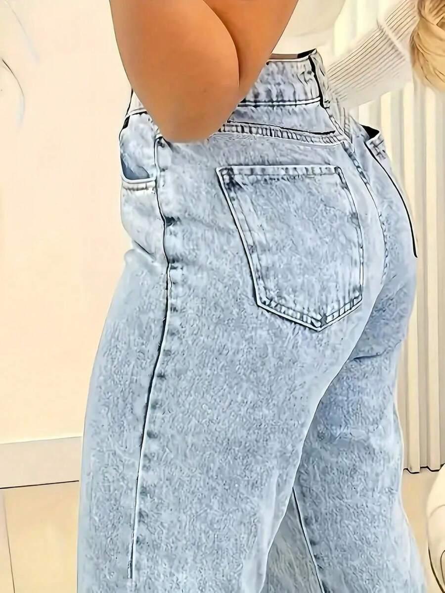 SHEIN NIEBIESKIE SPODNIE JEANS S06__XL