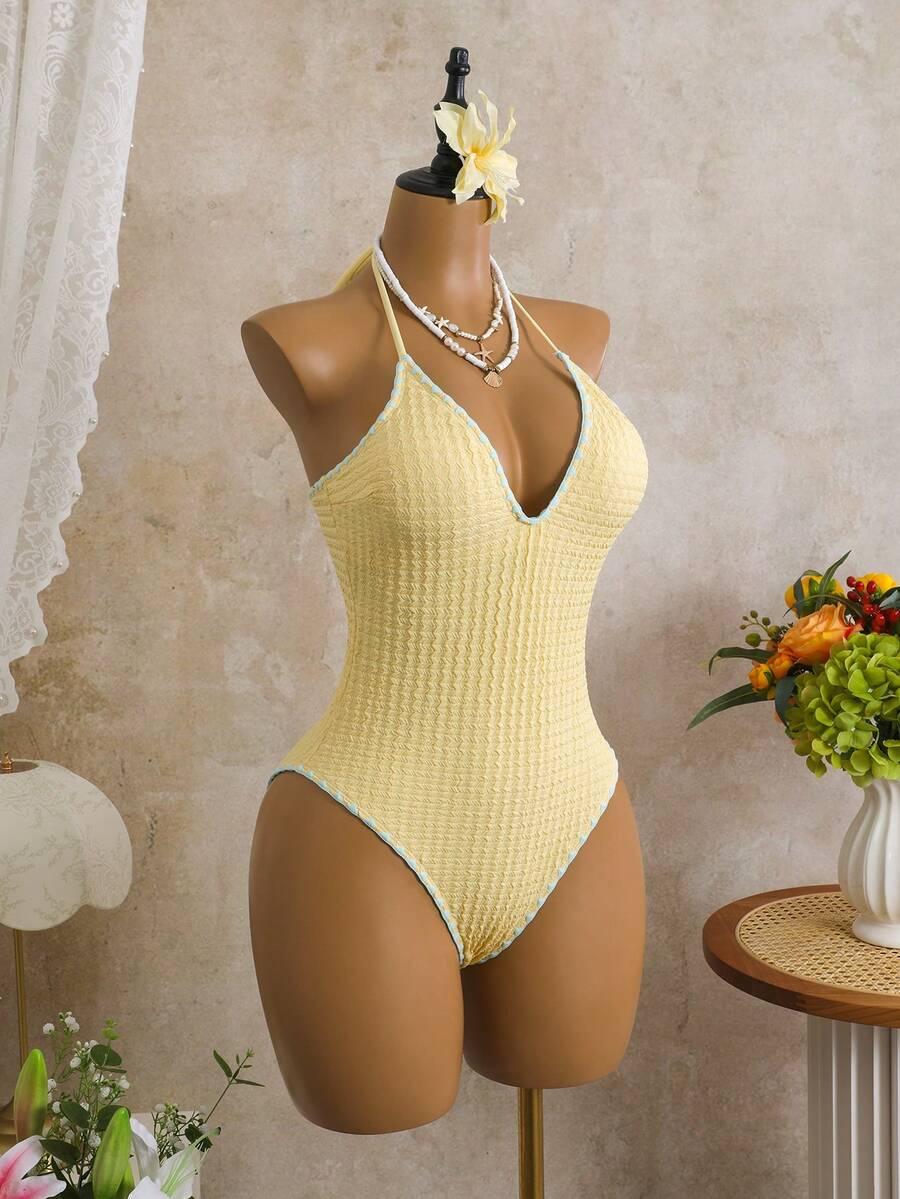 SHEIN JEDNOCZĘŚCIOWY STRÓJ KĄPIELOWY S09__XS