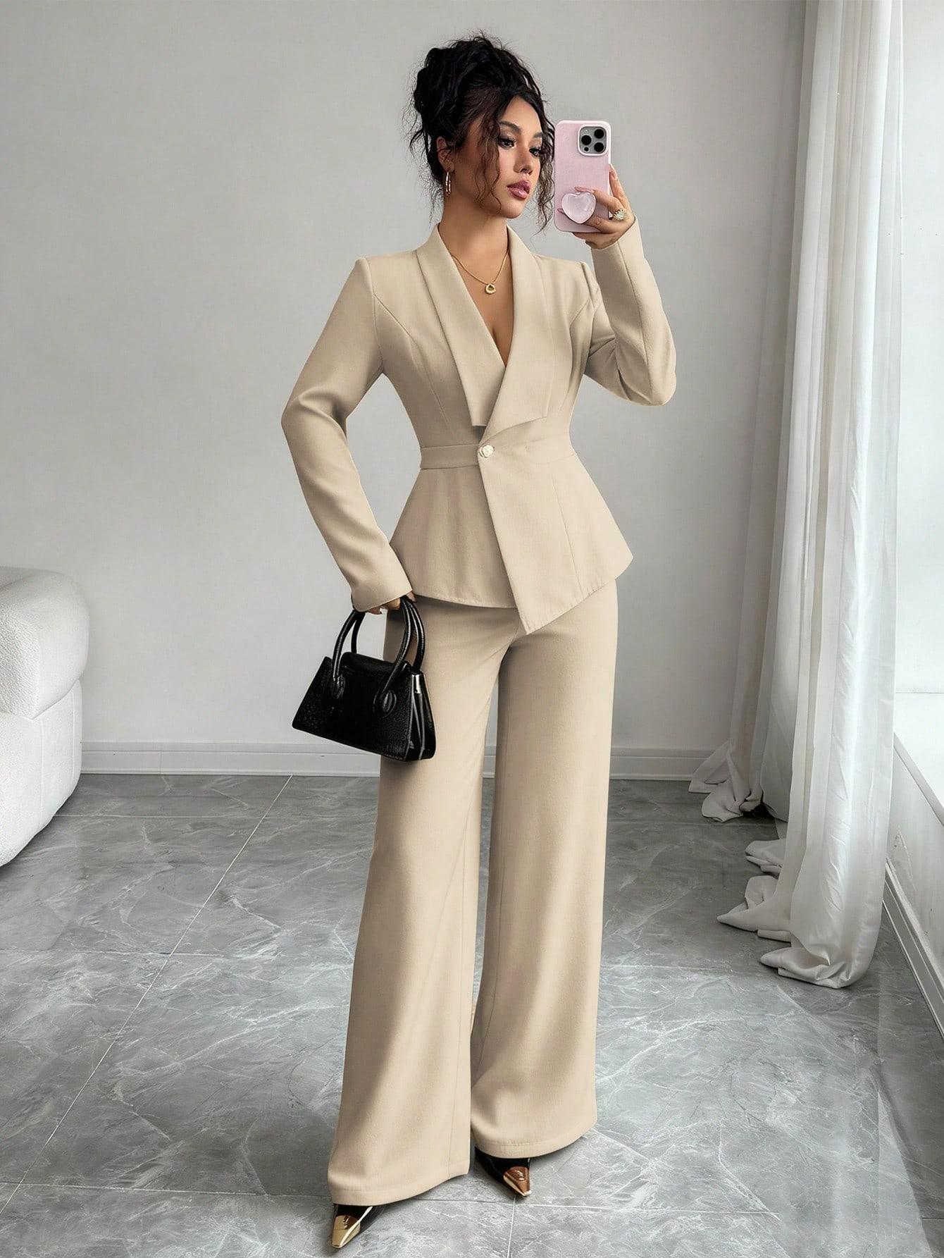 SHEIN MARYNARKA SPODNIE KOMPLET S06__XL
