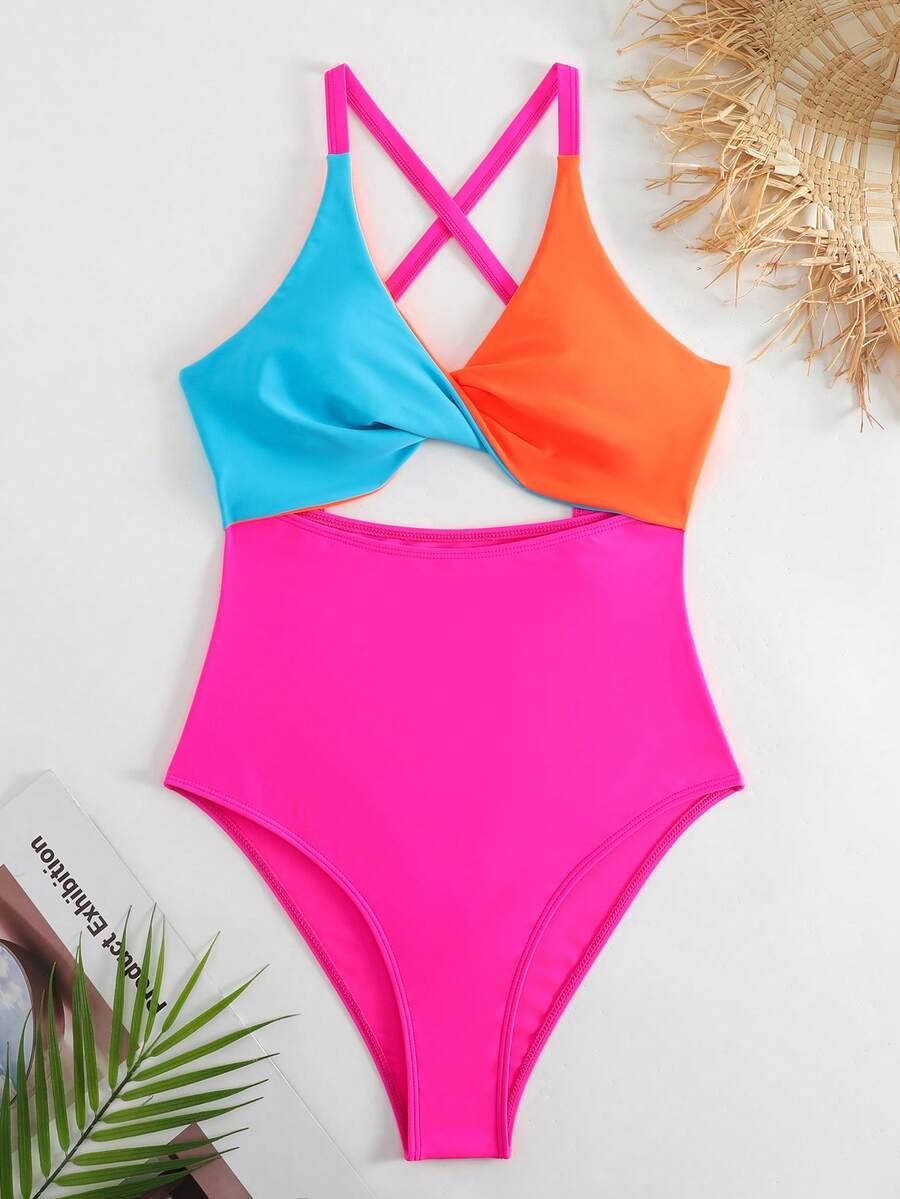 SHEIN DWUCZĘŚCIOWY STRÓJ KĄPIELOWY S09__S