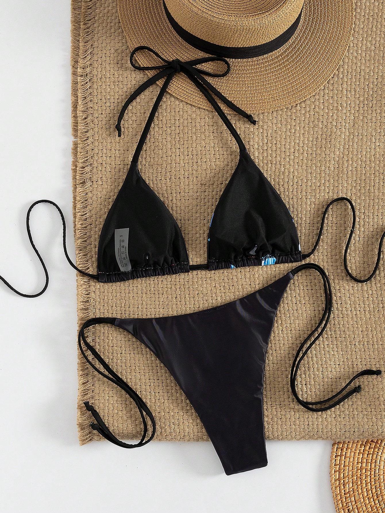 SHEIN CZARNY DÓŁ BIKINI S09__XS
