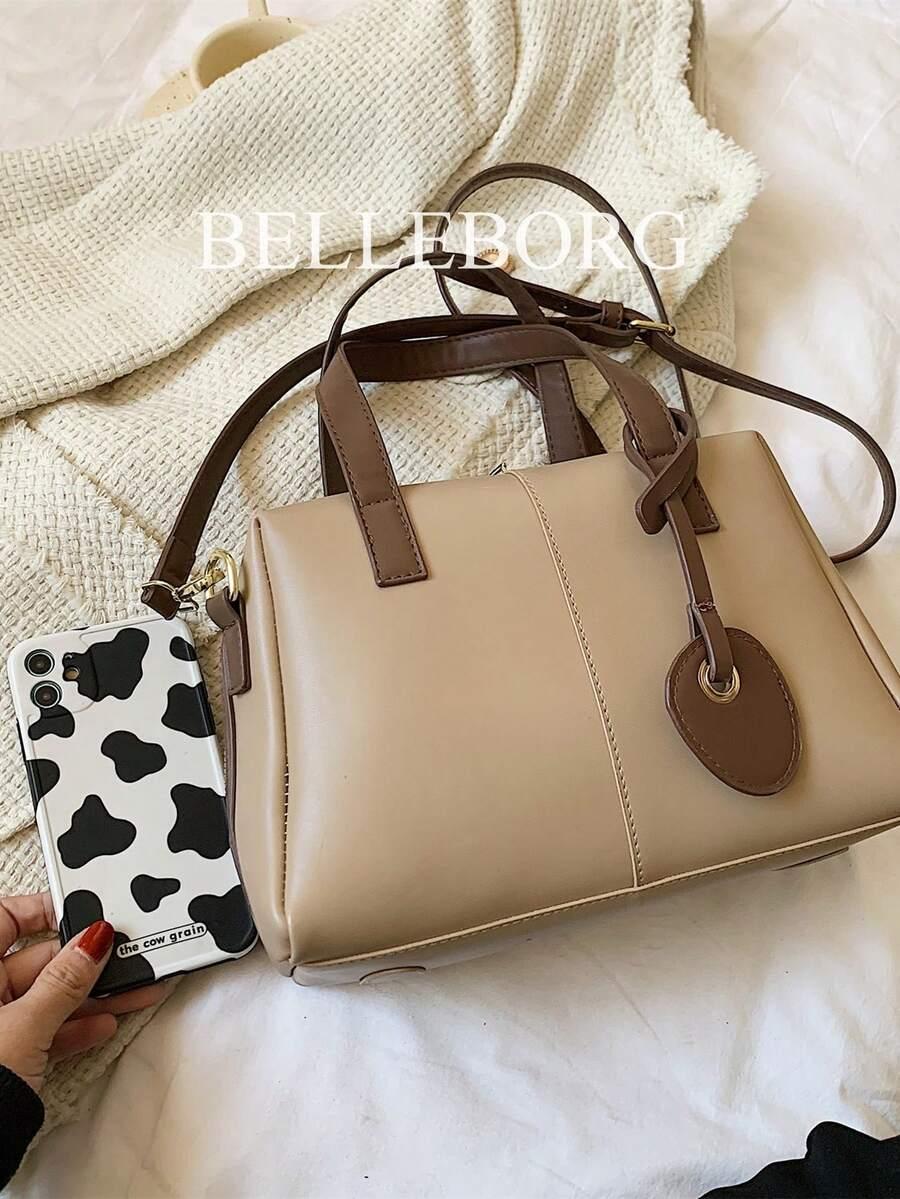 SHEIN BEŻOWA TOREBKA IMITACJA SKÓRY S07__26X17CM