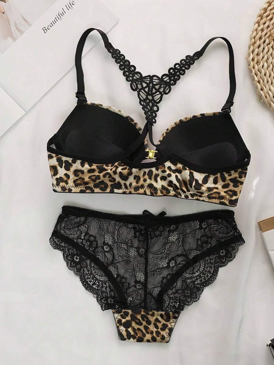 SHEIN BIELIZNA KOMPLET BIUSTONOSZ MAJTKI S06__S
