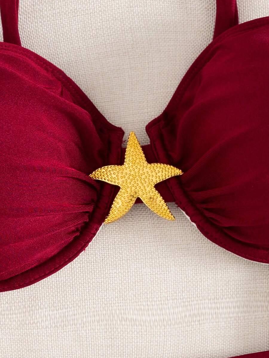 SHEIN DWUCZĘŚCIOWY STRÓJ KĄPIELOWY S09__M