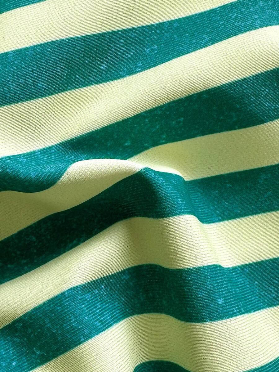 SHEIN DWUCZĘŚCIOWY STRÓJ KĄPIELOWY WZÓR PASKI PK01__S