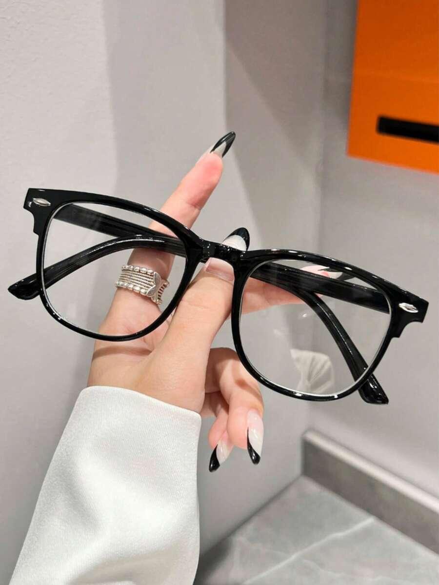 SHEIN CZARNE OKULARY ZERÓWKI S07