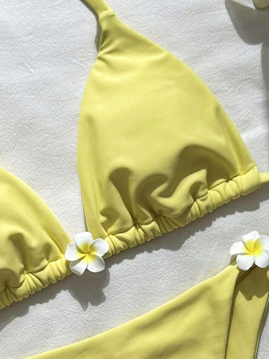 SHEIN DWUCZĘŚCIOWY STRÓJ KĄPIELOWY S09__L